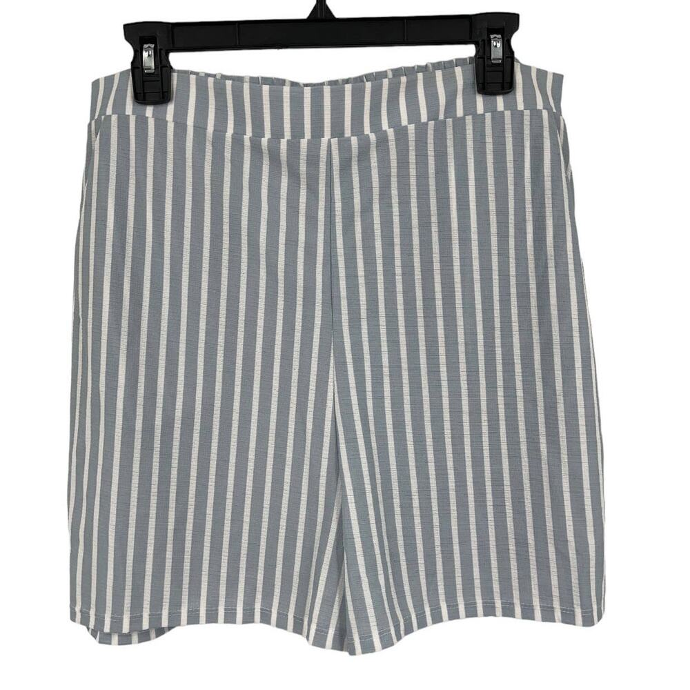 Asos Design shorts tall flippy textured blue stripe size 12